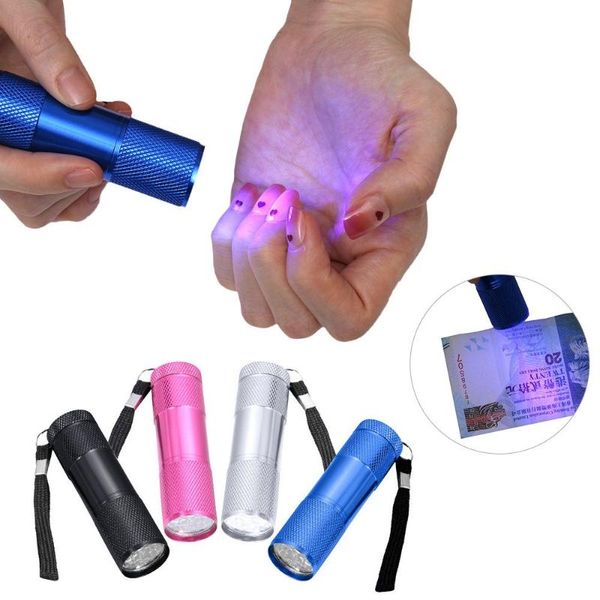 

nail dryers portable uv lamp 9 led lights gel fast drying dryer manicure tool