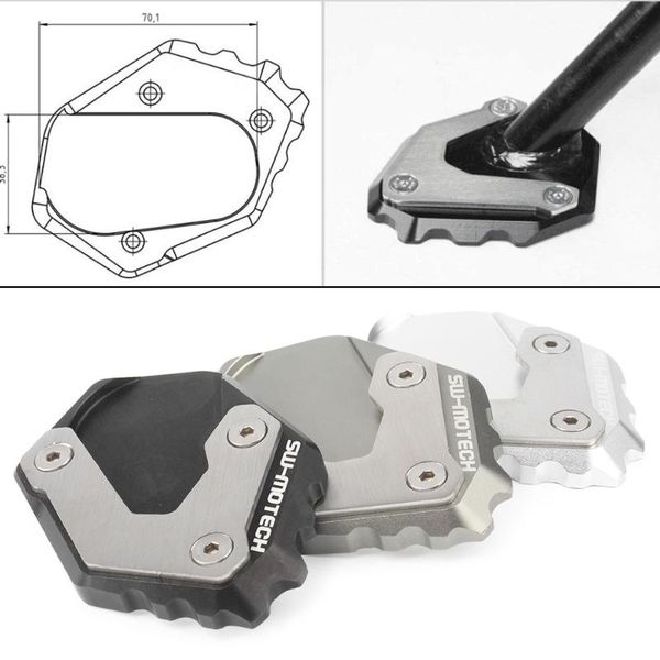 

pedals motorbike cnc kickstand side stand plate enlarger extension pad for r 1200 gs r1200gs lc 2013 2014 2021