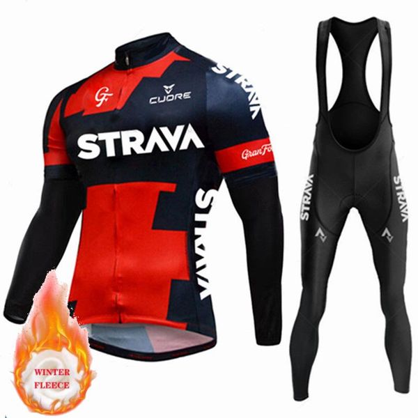 

racing sets sell well winter bicycle set bike cycling team 2022 thermal fleece long sleeve sportswear autumn pro jersey suit for men, Black;blue