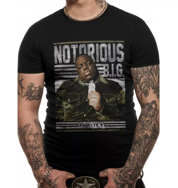 

notorious big brooklyn rap official t-shirt men unisex, White;black