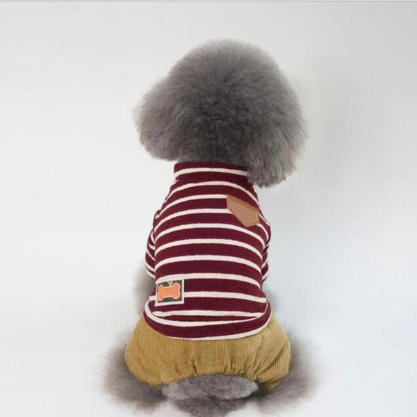 

dog apparel small warm padded outwear pet clothes puppy coat wine/green