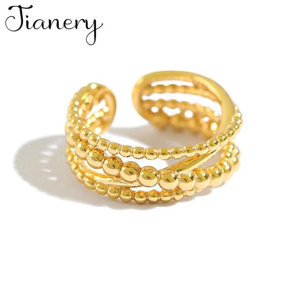 

fashion gothic multi-layer chains rings for women wedding jewelry ladies accessories boho 2021, Slivery;golden