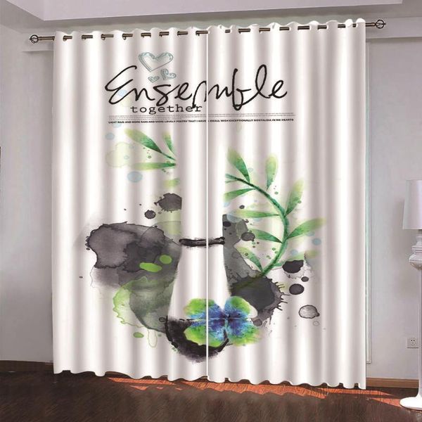 

curtain & drapes custom cortinas blackout living room bedroom window silk curtains home decoration
