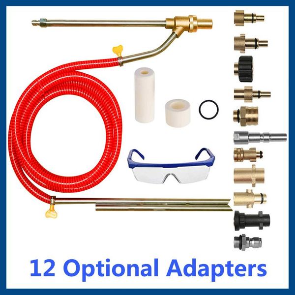 

water gun & snow foam lance pressure washer sandblasting kit sand blaster attachment car cleaning 5000 psi with 1/4 inch quick disconnect ce