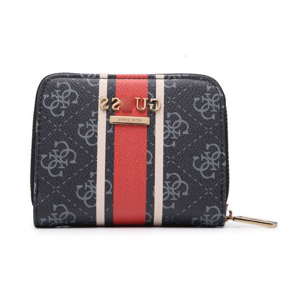 

& ess short new gu zero wallet women's card key bag