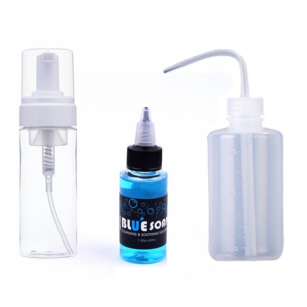 

quality blue soap with tattoo bottle diffuser squeeze bottle cleaning soothing solution blue algae soap tattoo cleaning supplies