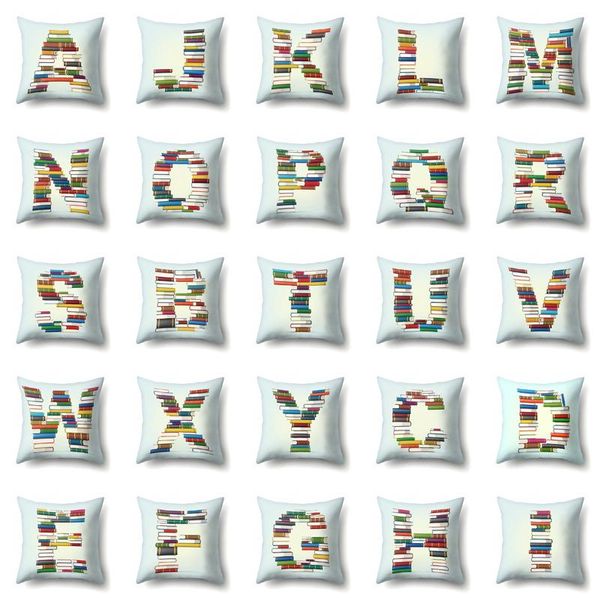 

cushion/decorative pillow 1pcs home creative printing 26 english letters polyester throw