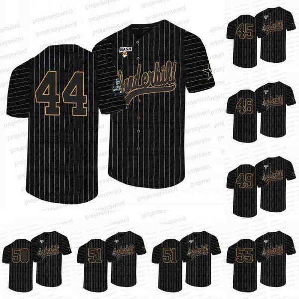 

Vanderbilt Commodores 2022 College World Series Jersey Donye Evans Alan Espinal Gage Bradley Ryan Keenan Luke Murphy J.J. Bleday Enrique, Custom black