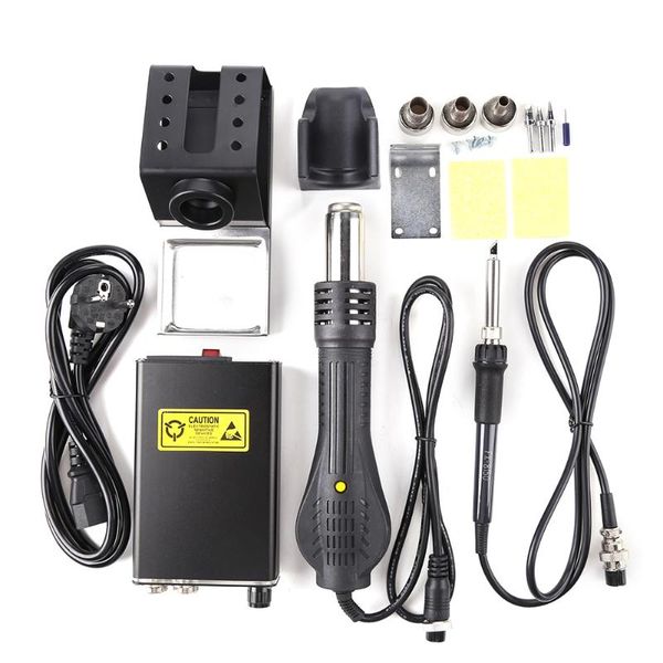 

power tool sets wy815p 150w 220v led display electric soldering iron air gun t12 solder station kits diy rework desoldering repair tools