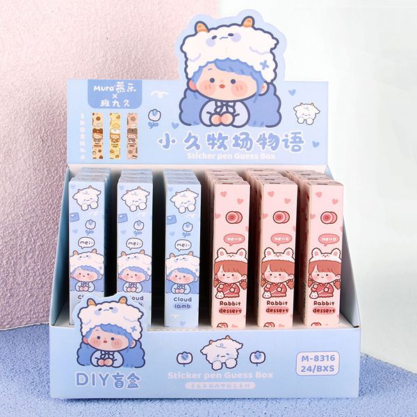 

pen xiaojiu ranch story diy sticker blind box creative 0.5mm black press water neutral