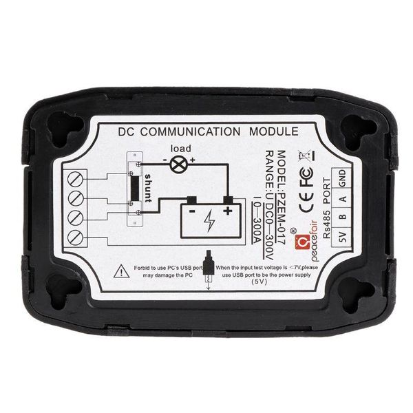 

modules pzem-017 dc communication box rs485 interface modbus 0-300v 300a shunt usb cable