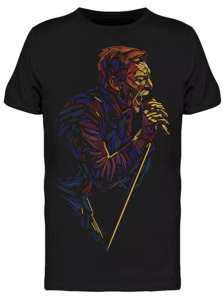 

Singer Of Rock Tee Men's -Image by Shutterstock Men's T-shirt, White;black