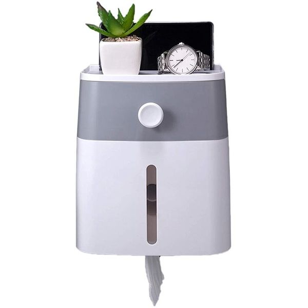 

tissue boxes & napkins adhesive toilet paper roll holder with storage drawer bathroom box wall organizer shower facial