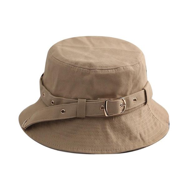

beanie/skull caps 2021 rivet metal standard fisherman hat women's street pot male sun-shielded triangle belt shape couple sun bucket, Blue;gray