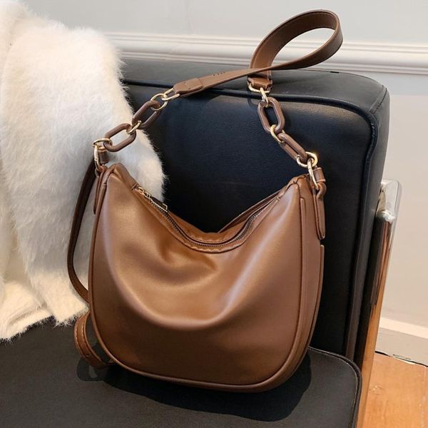 

evening bags acrylic chain women crossbody shoulder small simple luxury travel pu leather lady axillary women's handbags and purses