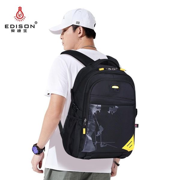 

backpack edison men's laplarge capacity waterproof oxford college leisure outdoor sports backpacks