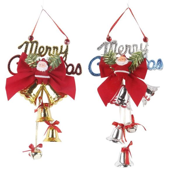 

christmas decorations plastic electroplating bell string decoration accessories tree pendant for home navidad 2021 ornaments