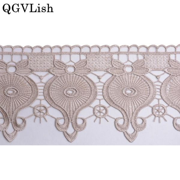 

qgvlish 13m/lot 13.5cm wide water soluble curtain lace trims diy sewing clothing sofa ribbon trimming accessories other home decor