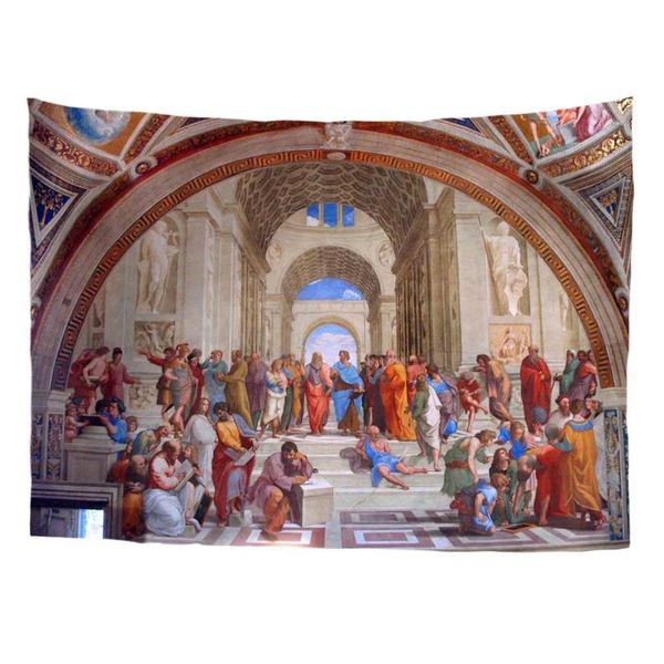 

tapestries classic art the school of athens renaissance dorm decorate tapestry