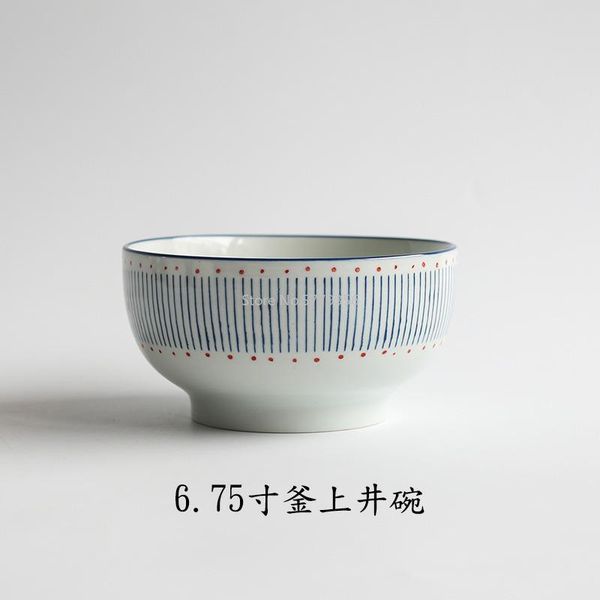 

creative design japanese-style high temperature underglaze hand-painted ceramic tableware 6.75-inch kettle bowl bowls