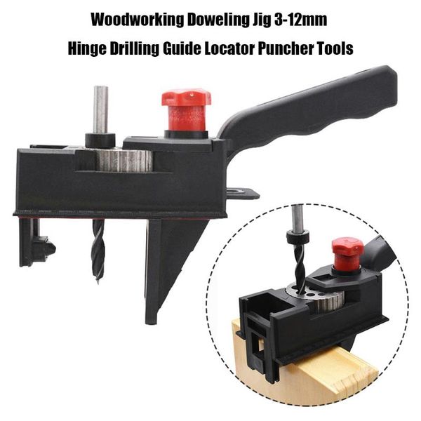 

machining wood doweling jig punch locator drill guide handheld woodworking pocket hole kit puncher for dowel joints