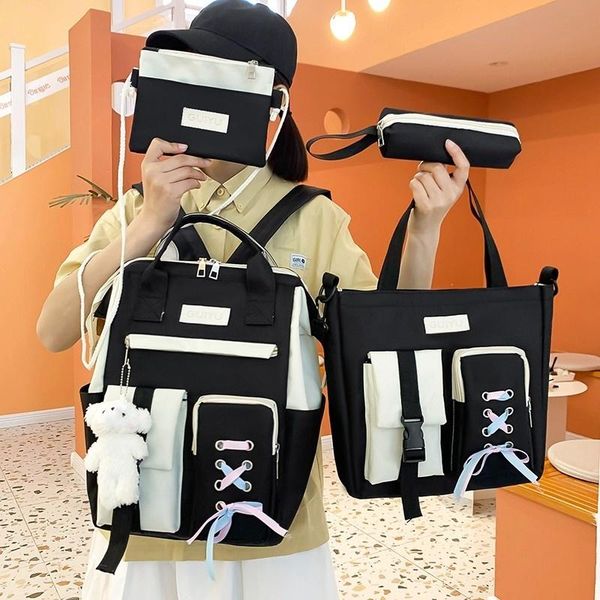 

school bags canvas schools for teenage girls waterproof women backpack nice travel