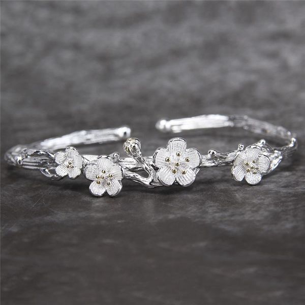

earrings & necklace fashion wedding bridal jewelry sets sterling plum flower necklaces ring for women statement, Silver