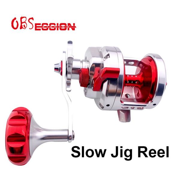 

slow jigging reel full metal drum wheel 6.3:1 max drag 13kg boat bait saltwater fishing trolling baitcasting reels