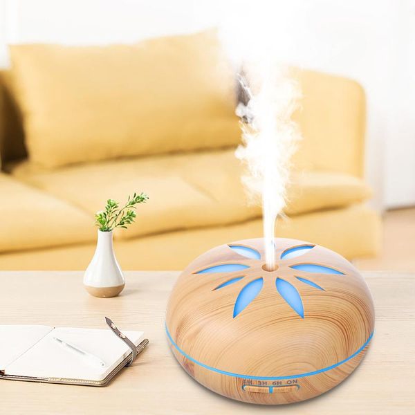 

humidifiers 500ml creative flower petal humidifier 12w ultrasonic aroma diffuser household air purifier 7 color led gradient freshener