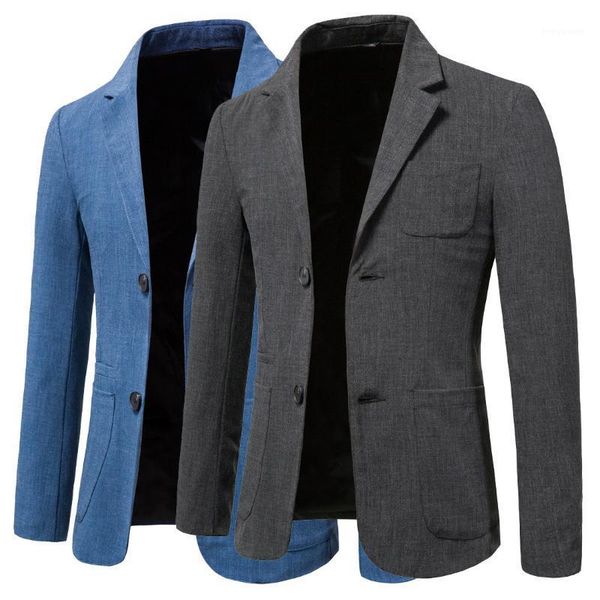 

men's suits & blazers autumn large-size suit jacket plus size two-button wedding for men, White;black