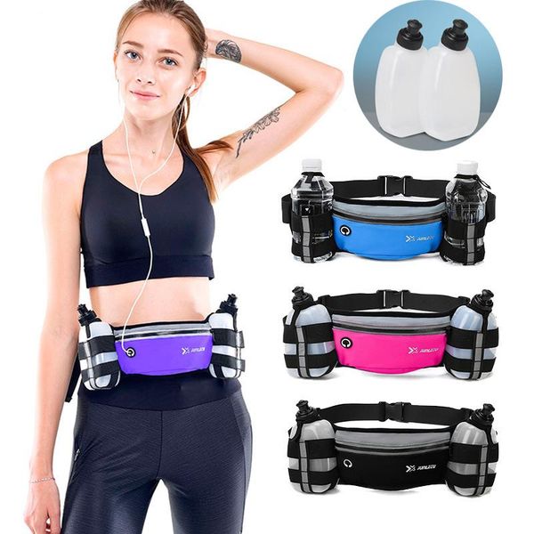 

women mens outdoor running bag waist belt pack sports fanny watter bottle pouch bags
