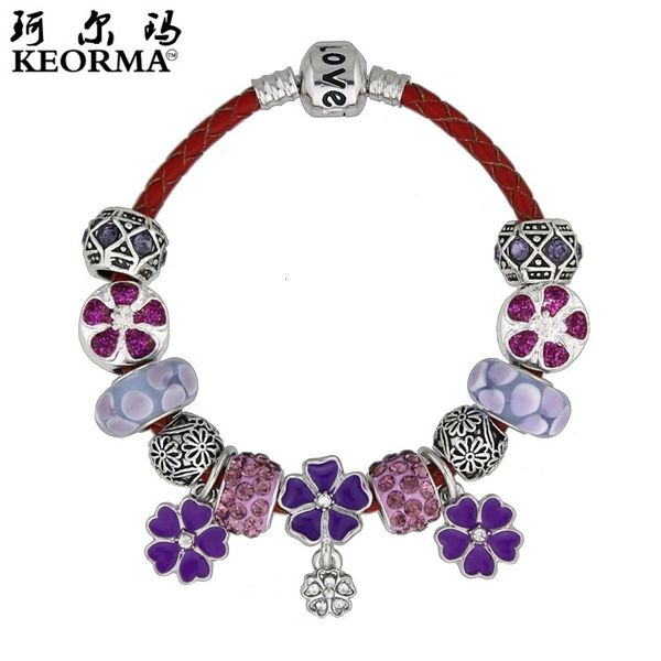 

souvenirs hand catenary love bracelet diy women's crystal beaded