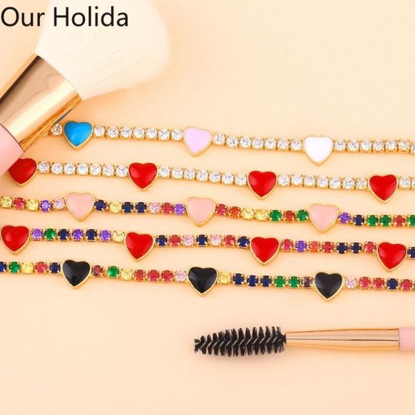 

pendant necklaces wholesale jewelry, zircon luxury accessories, choker love necklace full of diamonds ins simple clavicle chain gift for wom, Silver