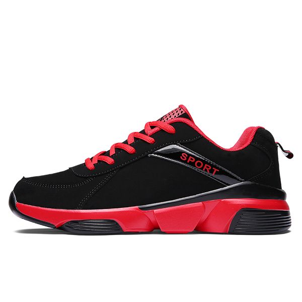 Hohe Qualität Männer Laufschuhe Schwarz Rot Bule Mode # 17 Herren Trainer Outdoor Sports Sneakers Walking Runner Schuhgröße 39-44