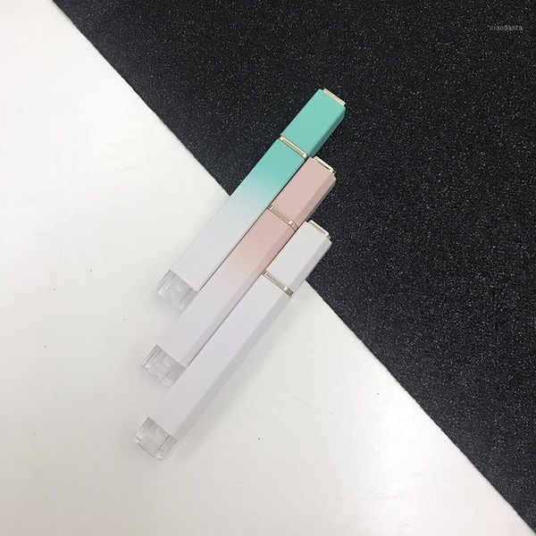 

storage bottles & jars 4.5ml empty pink,white,green lip gloss tubes with sers cosmetic blusher applicators eyeshadow wand lipstick