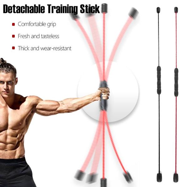 

horizontal bars 1pc 160cm/62.88inch detachable training stick fitness exercise elastic vibrating replacement flexi-bar tremble yoga wand