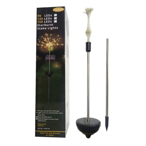 

lawn lamps 150 led solar garden light plug-in lamp festive mood lights waterproof firework decor colorful stake