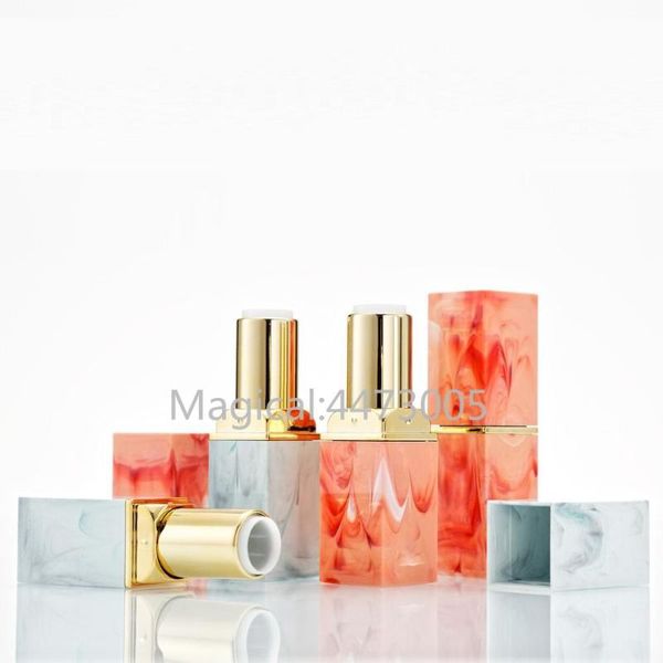 

10/30/50pcs marble square empty lipstick tube 12.1mm lip container shell packaging makeup cosmetics refillable diy storage bottles & ja jars