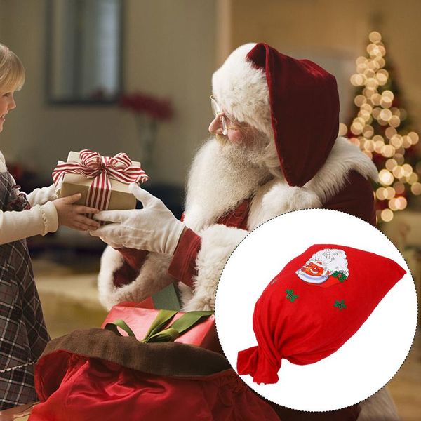 

christmas decorations 1pc gift bag santa claus present hand candy storage