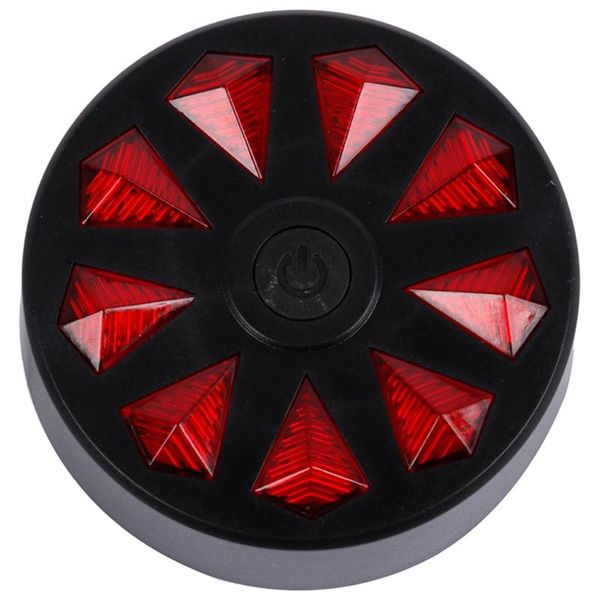

bike lights quality round nine diamond tail mountain taillights wheels charging warning night riding led equi