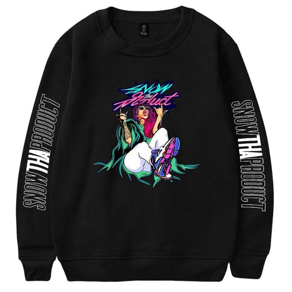 

snow tha product sweatshirts men women print pullover harajuku tracksui men's hoodies &, Black