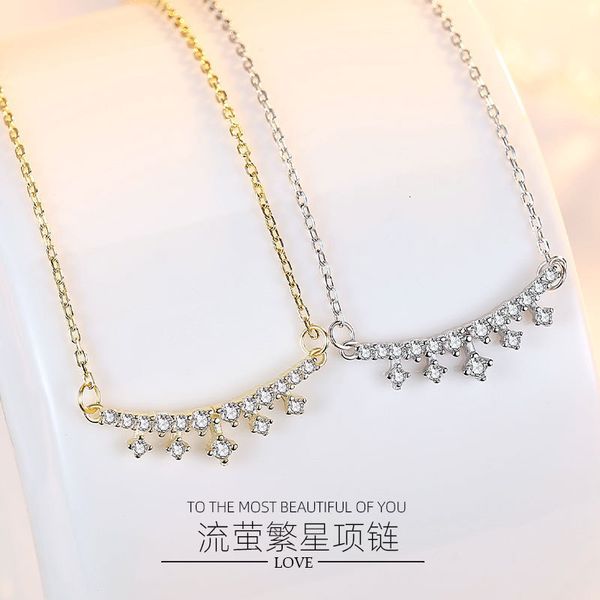 

jewelry highly quality women party wedding lovers giftnet red singapore s925 silver firefly star necklace pendant