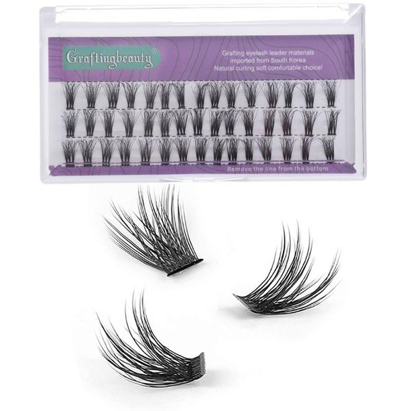 

clusters individual lash c curl diy extension kit natural volume fluffy eyelash tool false eyelashe makeup eyelashes