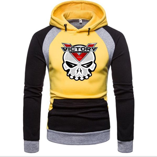 

men's hoodies & sweatshirts 2021 man hoodie victory logo custom made print splicing men hedging hooded hip hop personality fashion warm, Black