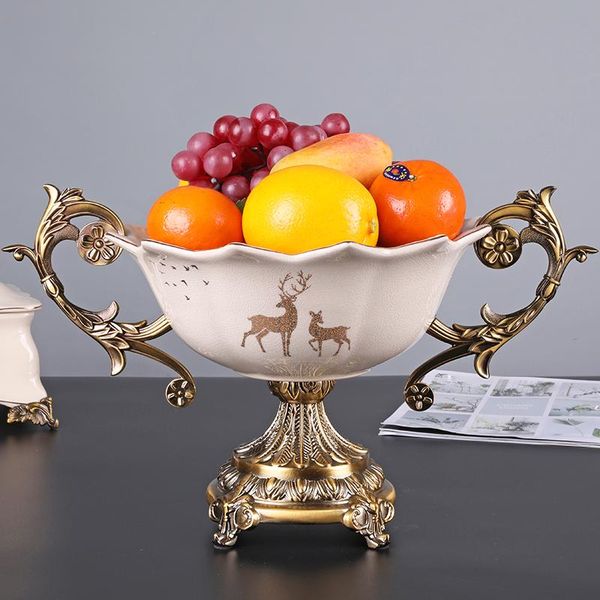 

dishes & plates nordic creative plate fruits basket luxury ceramic modern kitchen porcelain kawaii vajilla dinnerware bc50gp