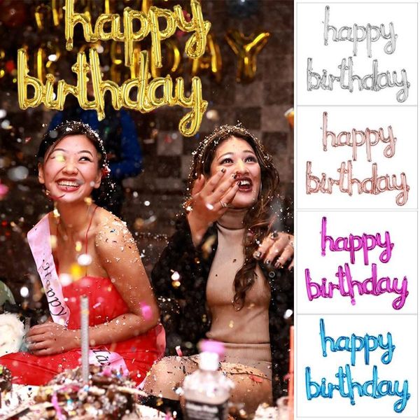 

party decoration supply happy birthday foil balloons 16 inch multicolor
