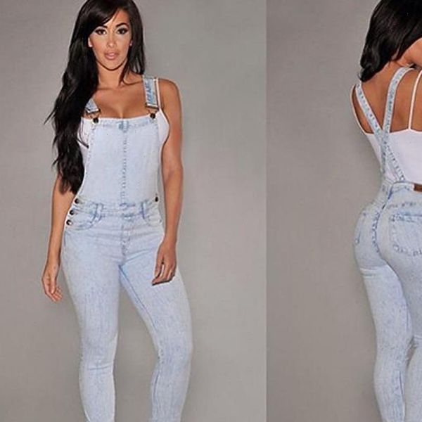 

80% saleswomen slim fits womens rompers baggy loose jeans denim overalls pants jumpsuit, Black;white