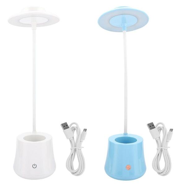 

table lamps eye-care led touch sensor desk lamp adjustable light with pen holder