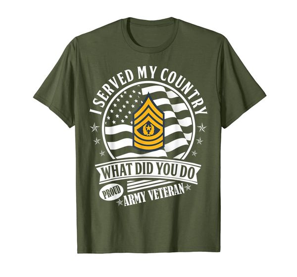 

Served My Country E9 Command Sergeant MajorT Shirt, Mainly pictures