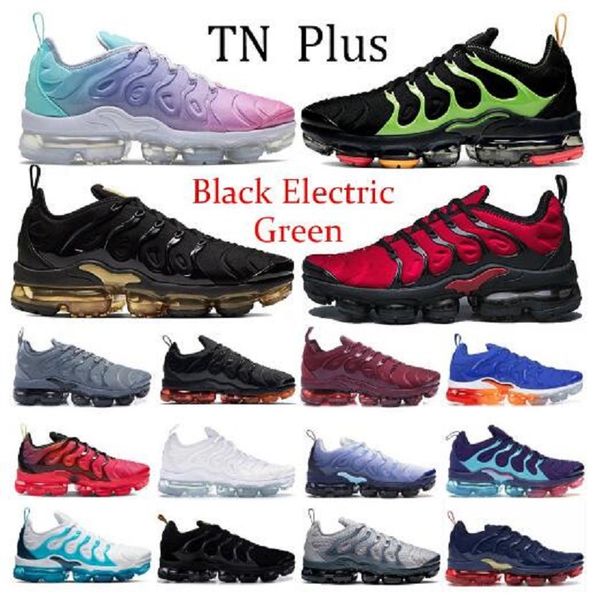 

black electric green bred tn plus running shoes pink sea metallic goldbleached aqua voltage purple lemon lime bumblebee men women sneakers s